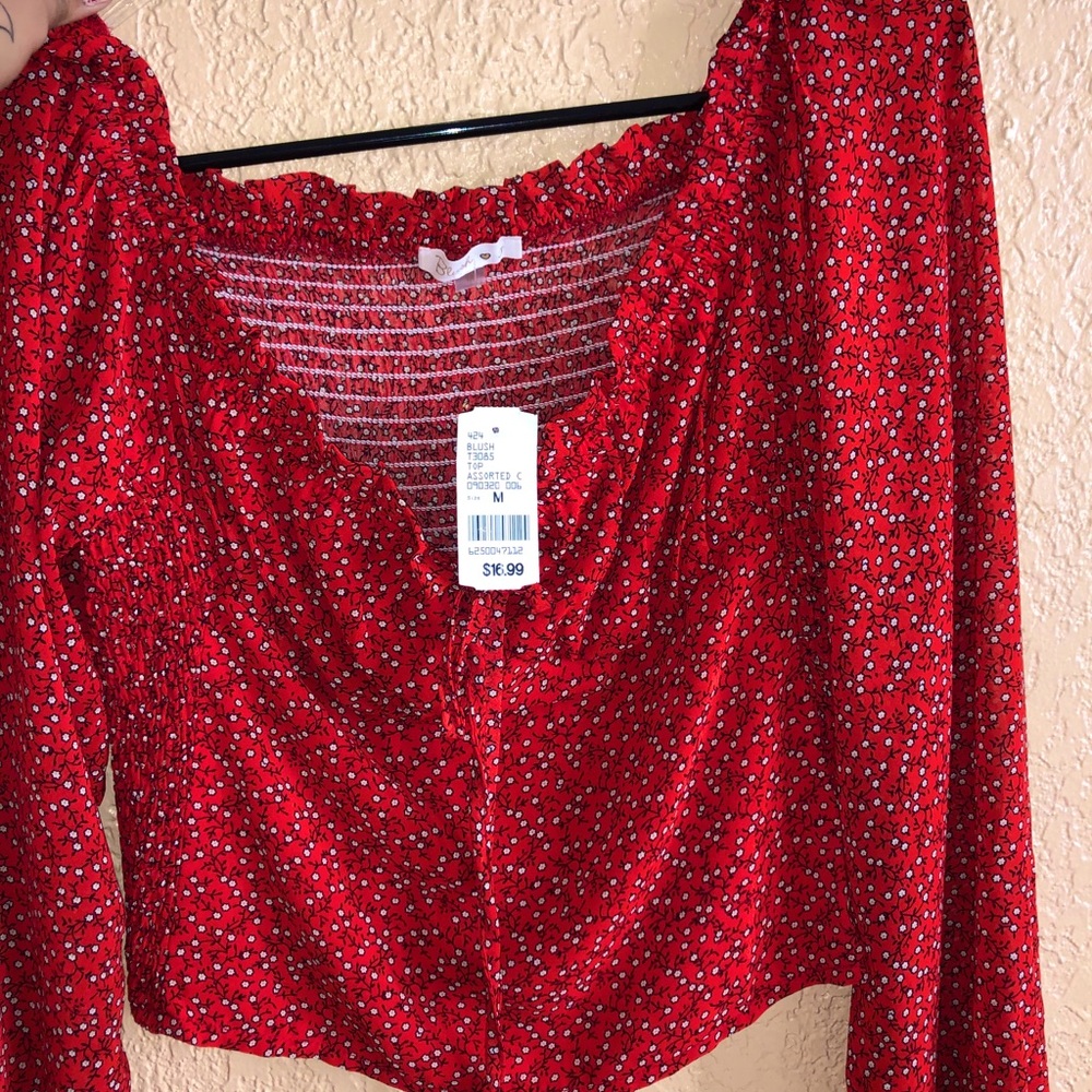 Long sleeve crop top